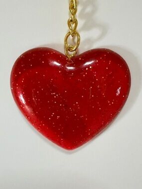 Resin heart key chains